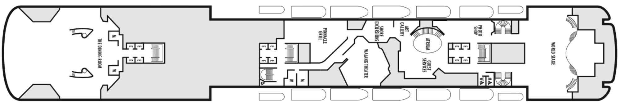 Deck 4 - Promenade plan